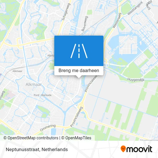 Neptunusstraat kaart