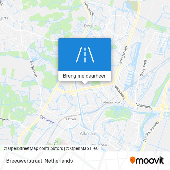 Breeuwerstraat kaart