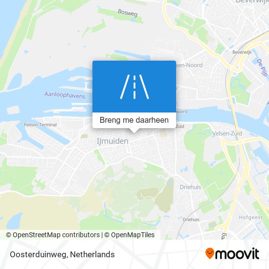 Oosterduinweg kaart