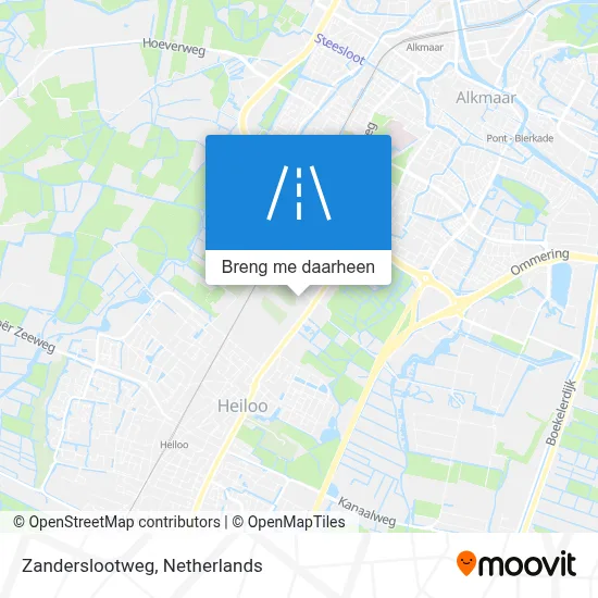 Zanderslootweg kaart