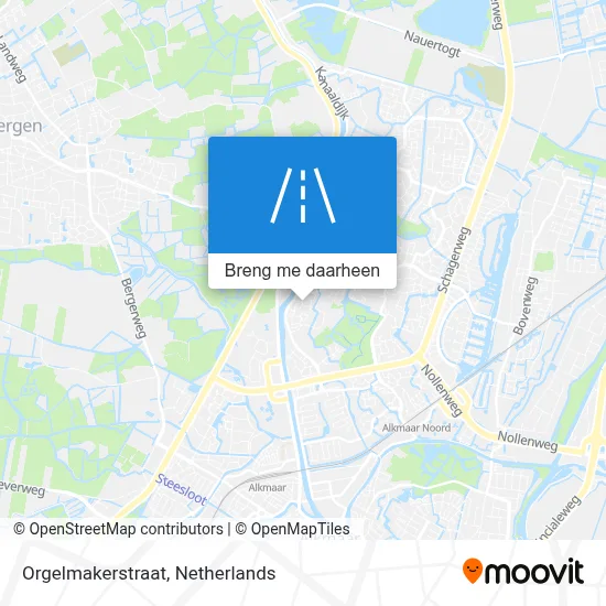 Orgelmakerstraat kaart