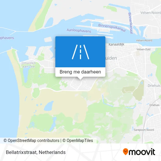 Bellatrixstraat kaart