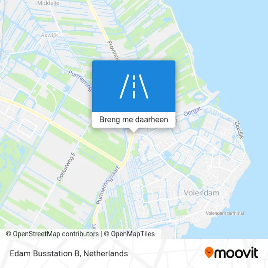 Edam Busstation B kaart