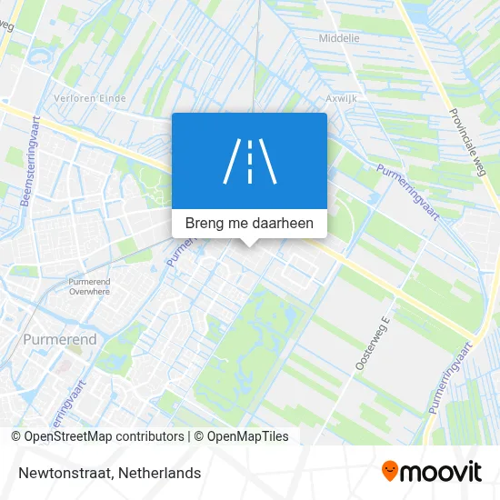 Newtonstraat kaart