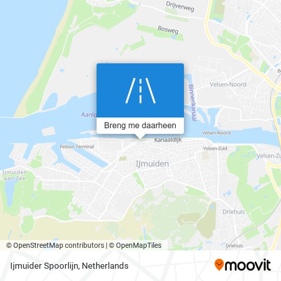 Ijmuider Spoorlijn kaart