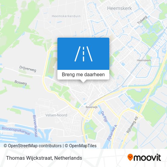 Thomas Wijckstraat kaart