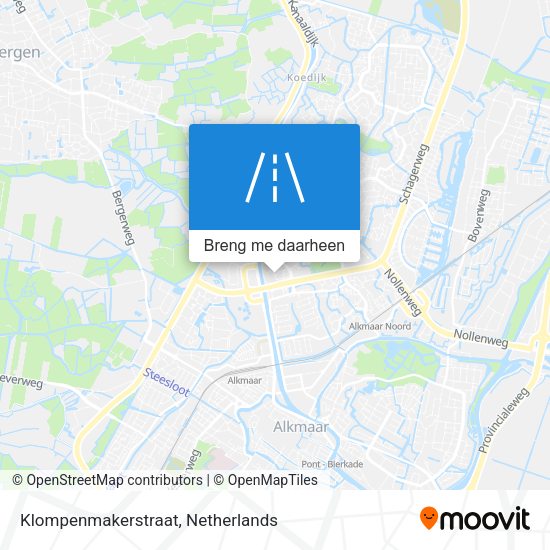 Klompenmakerstraat kaart