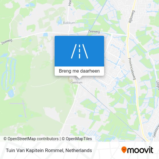 Tuin Van Kapitein Rommel kaart