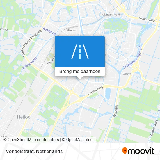 Vondelstraat kaart