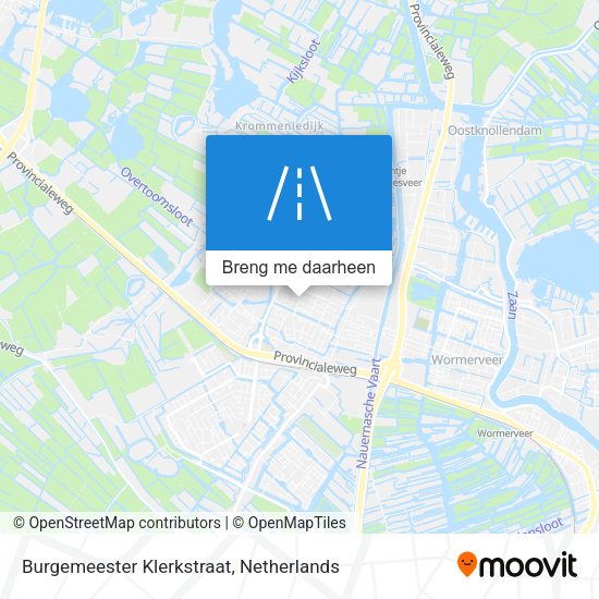 Burgemeester Klerkstraat kaart