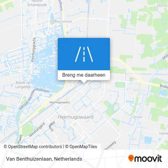 Van Benthuizenlaan kaart