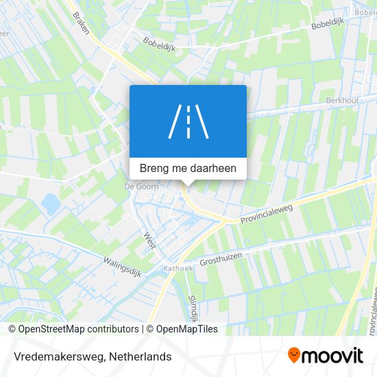 Vredemakersweg kaart