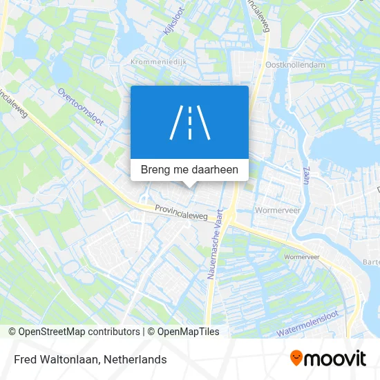 Fred Waltonlaan kaart