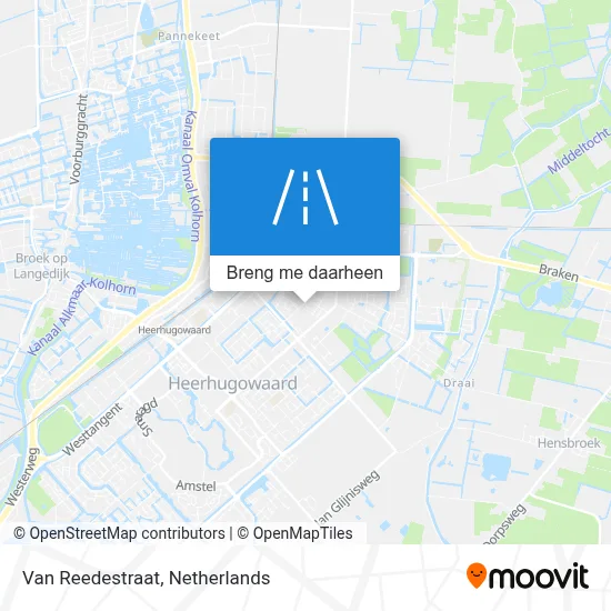 Van Reedestraat kaart