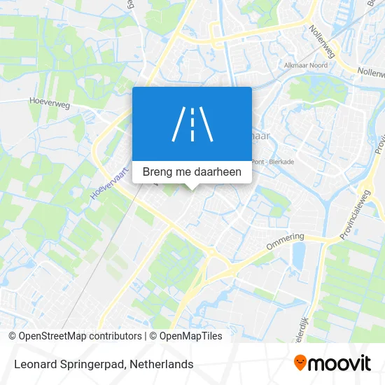 Leonard Springerpad kaart
