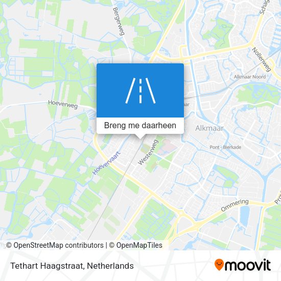 Tethart Haagstraat kaart