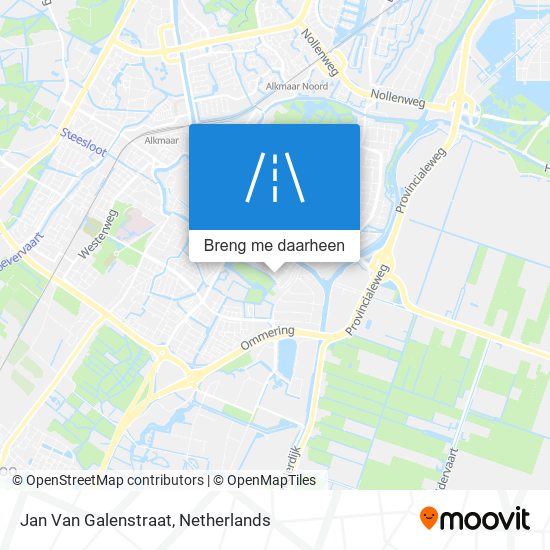 Jan Van Galenstraat kaart