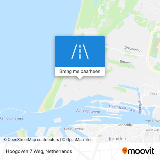 Hoogoven 7 Weg kaart