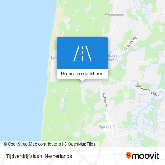 Tijdverdrijfslaan kaart