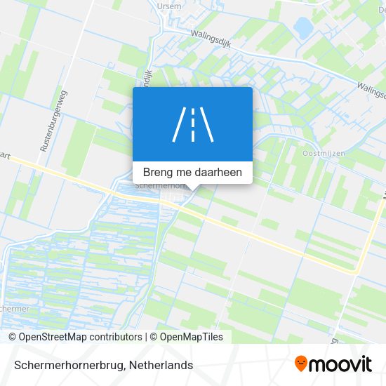 Schermerhornerbrug kaart
