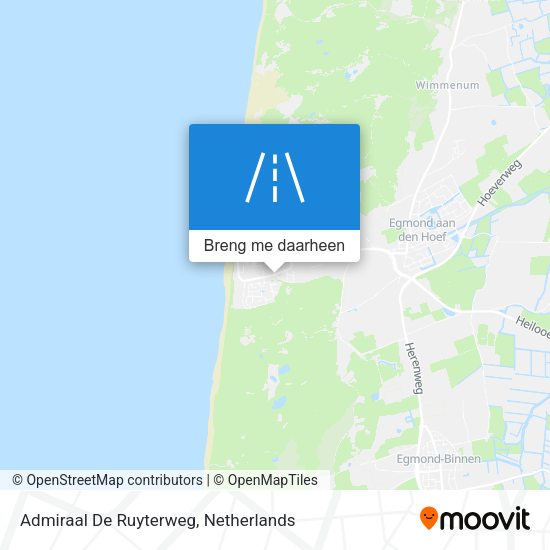 Admiraal De Ruyterweg kaart