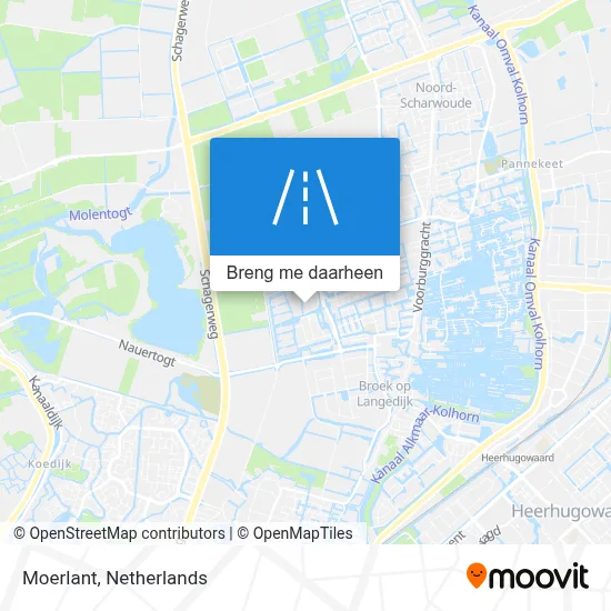 Moerlant kaart