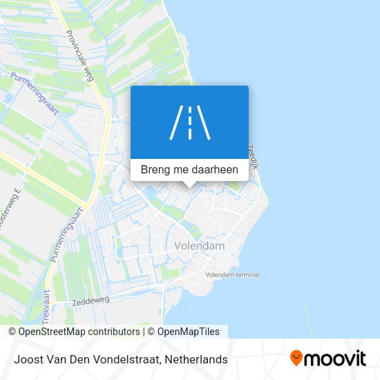 Joost Van Den Vondelstraat kaart