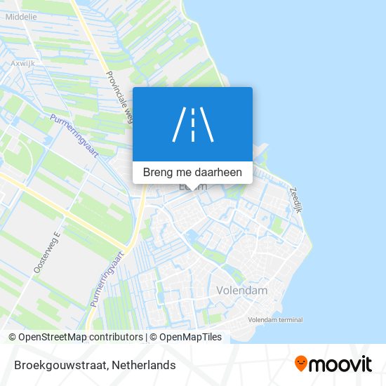 Broekgouwstraat kaart