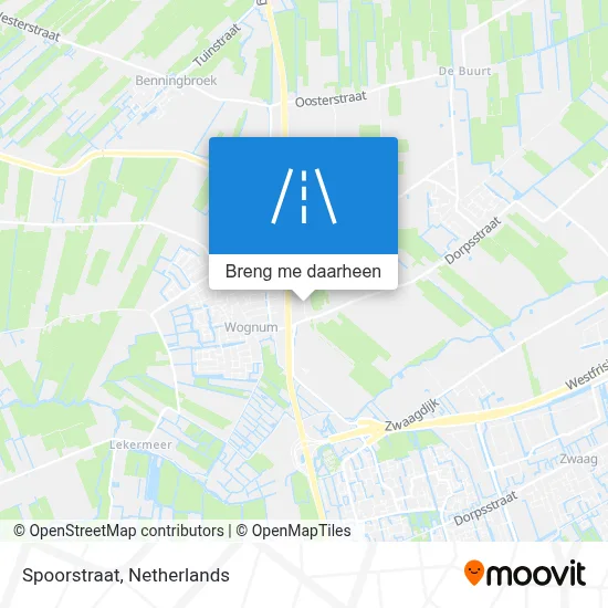 Spoorstraat kaart