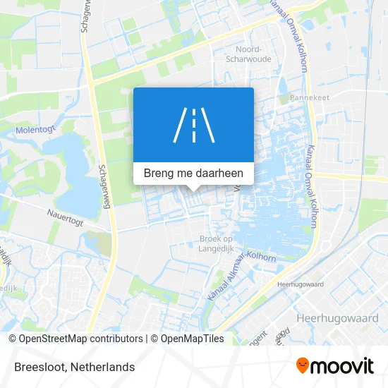 Breesloot kaart
