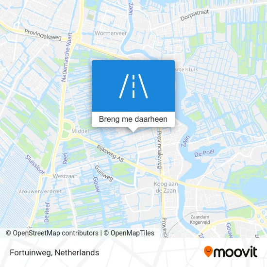 Fortuinweg kaart