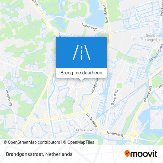 Brandgansstraat kaart