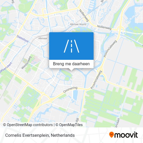 Cornelis Evertsenplein kaart