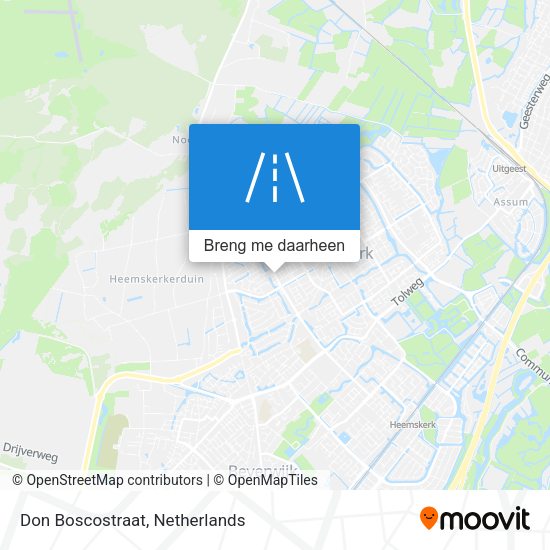 Don Boscostraat kaart