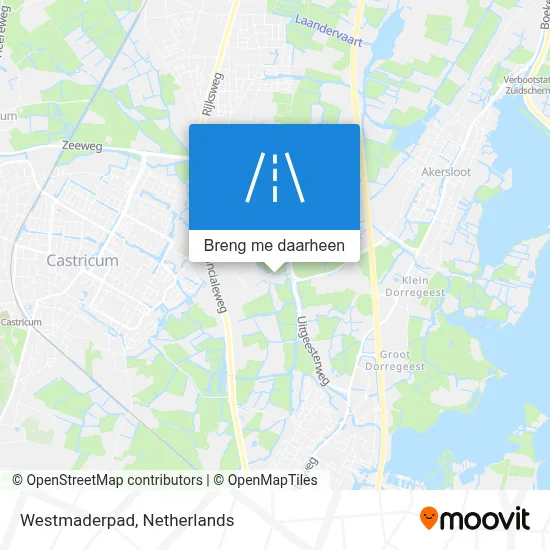 Westmaderpad kaart