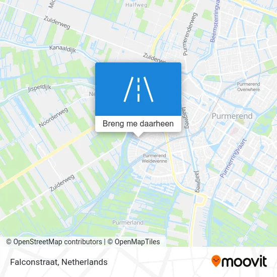 Falconstraat kaart
