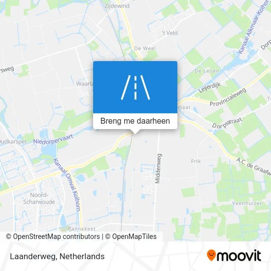 Laanderweg kaart