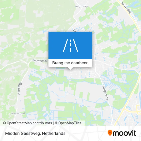 Midden Geestweg kaart
