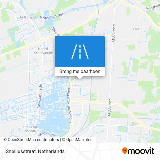 Snelliusstraat kaart