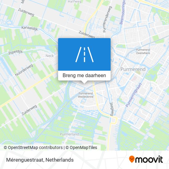 Mérenguestraat kaart
