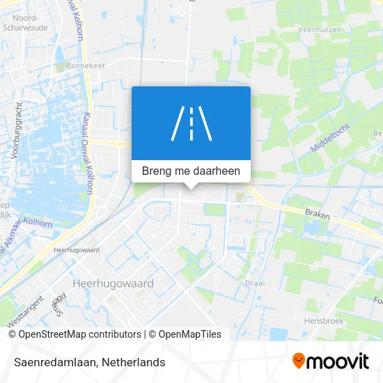 Saenredamlaan kaart
