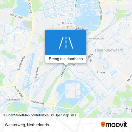 Westerweg kaart