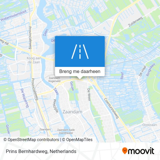 Prins Bernhardweg kaart