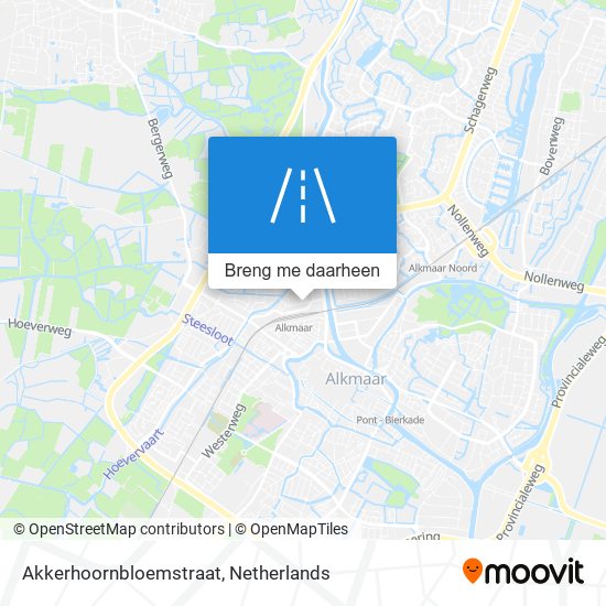 Akkerhoornbloemstraat kaart