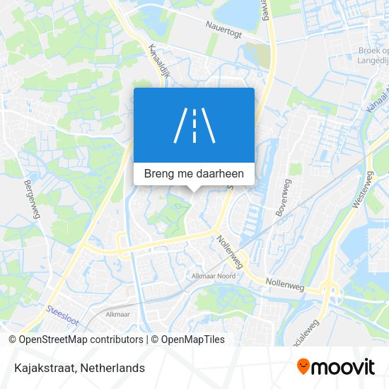 Kajakstraat kaart