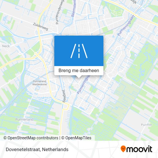 Dovenetelstraat kaart