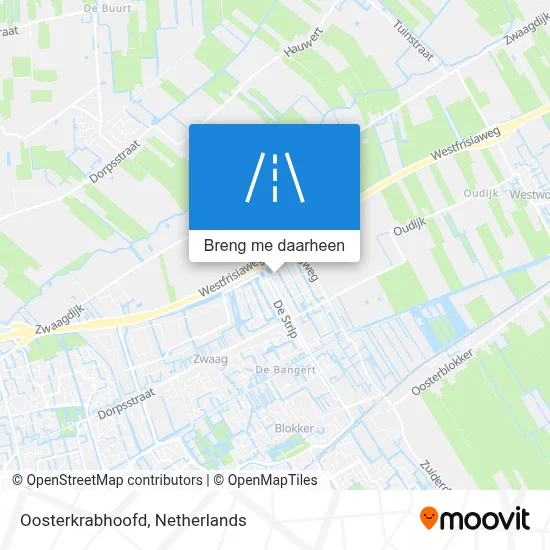 Oosterkrabhoofd kaart