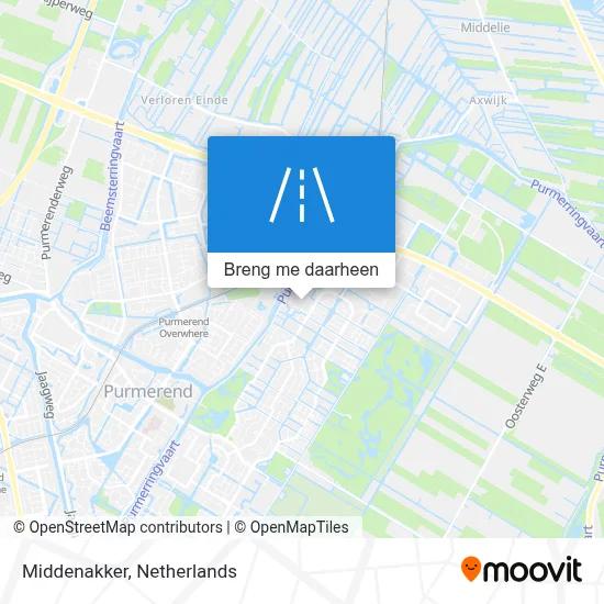 Middenakker kaart