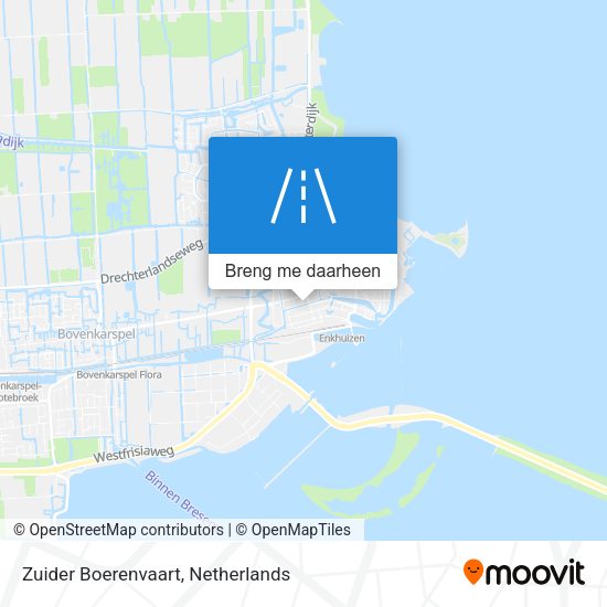 Zuider Boerenvaart kaart