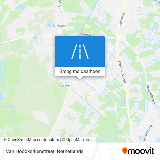 Van Hoockerkenstraat kaart